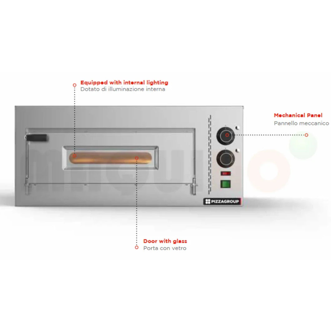 HORNO PARA PIZZAS PIZZAGROUP MOD. COMPACT M35