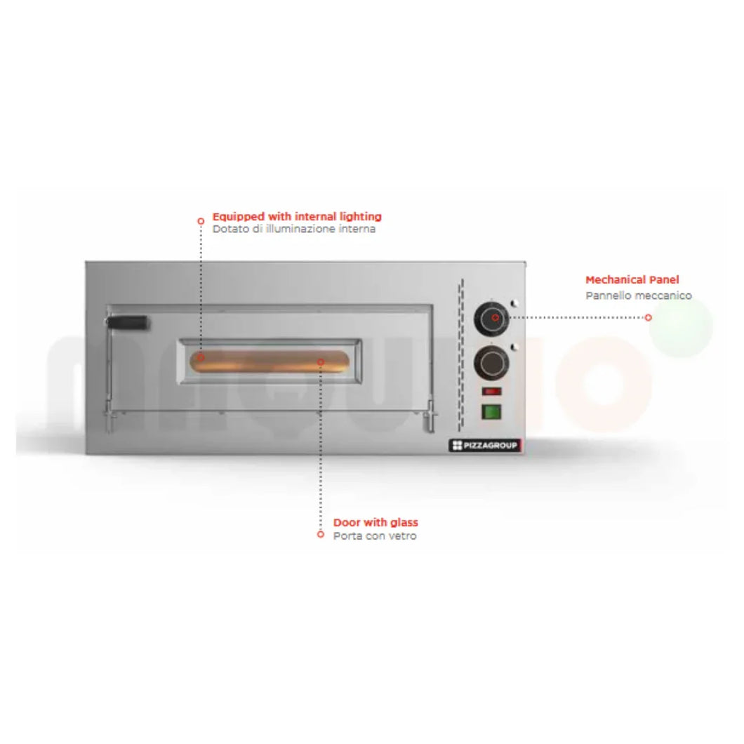 HORNO PARA PIZZAS PIZZAGROUP MOD. ENTRY MAX 4