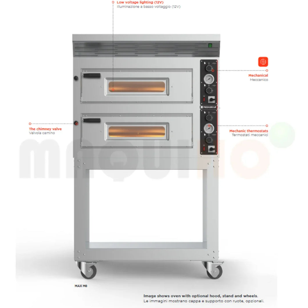 HORNO PARA PIZZAS PIZZAGROUP MOD. ENTRY MAX 12 L
