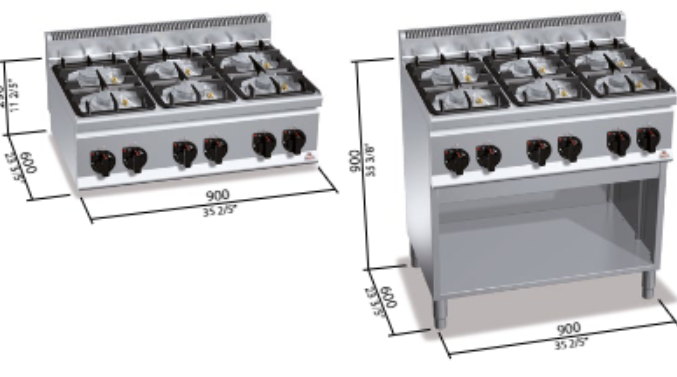 COCINA 600 MOD. G6F6BPW