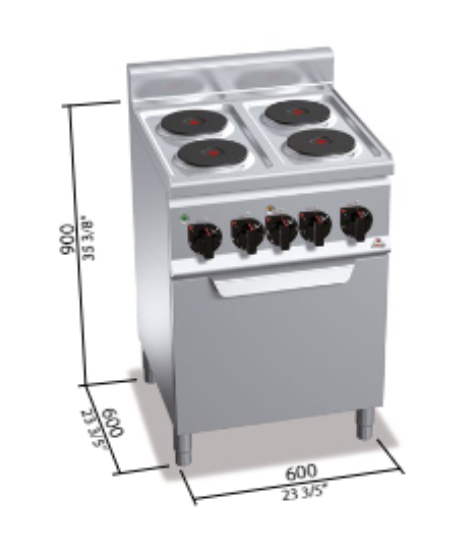 COCINA 600 MOD. E6P4+FE1 