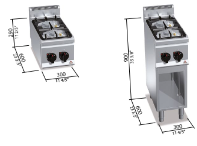 COCINA 600 MOD. G6F2BPW 