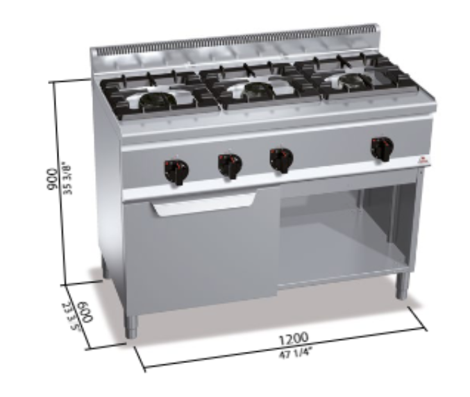 COCINA 600 MOD. G6F3H12+FG1 